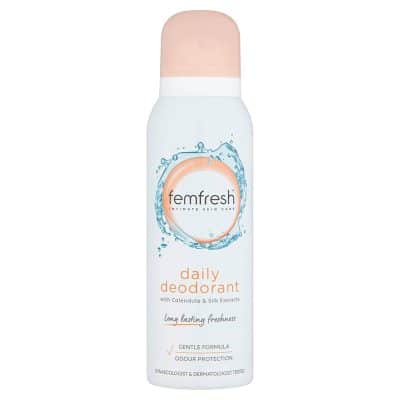 اسپری دئودورانت بانوان مدل دیلی فم فرش Femfresh Feminine Freshness Deodorant 125 ml