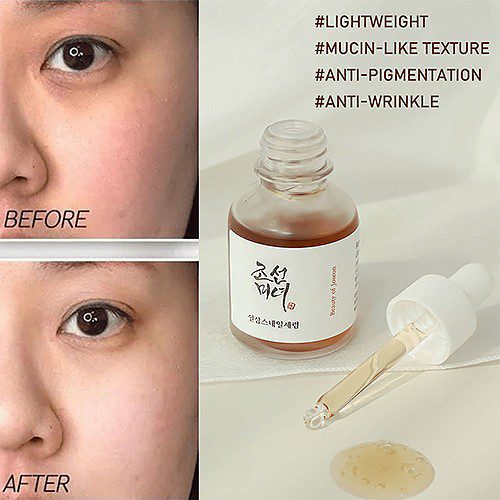 سرم ترمیم و بازسازی کننده جینسینگ و موسین حلزون بیوتی آف جوسان Beauty of Joseon revive Serum Ginseng Snail