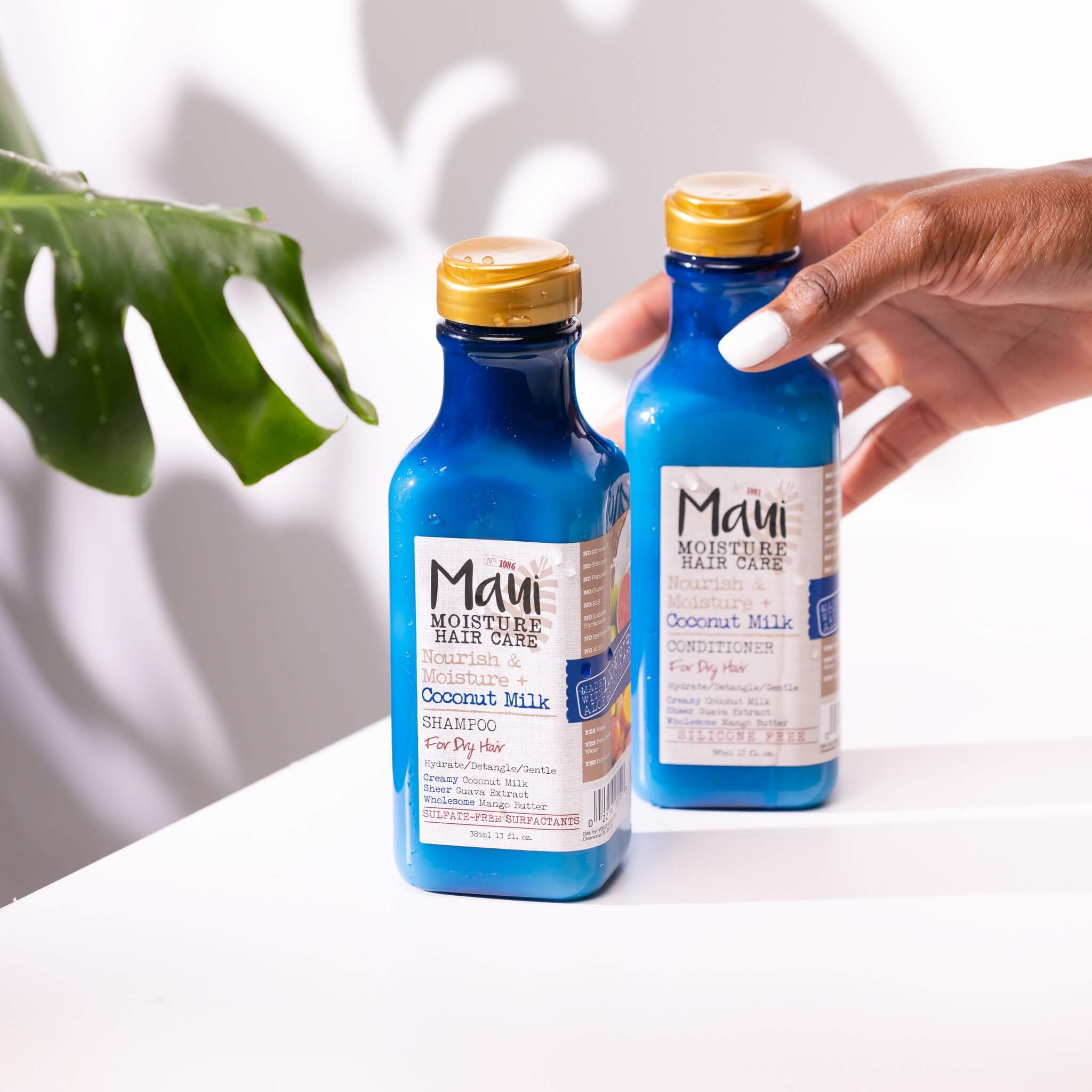 شامپو مائوئی مدل COCONUT MILK مناسب موهای خشک  MAUI NOURISH & MOISTURE COCONUT MILK SHAMPOO FOR DRY HAIR