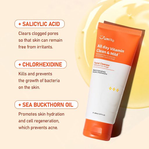فوم شستشوی ویتامینه روشن کننده و بازسازی کننده جومیسو Jumiso All Day Vitamin Clean & Mild Facial Cleanser