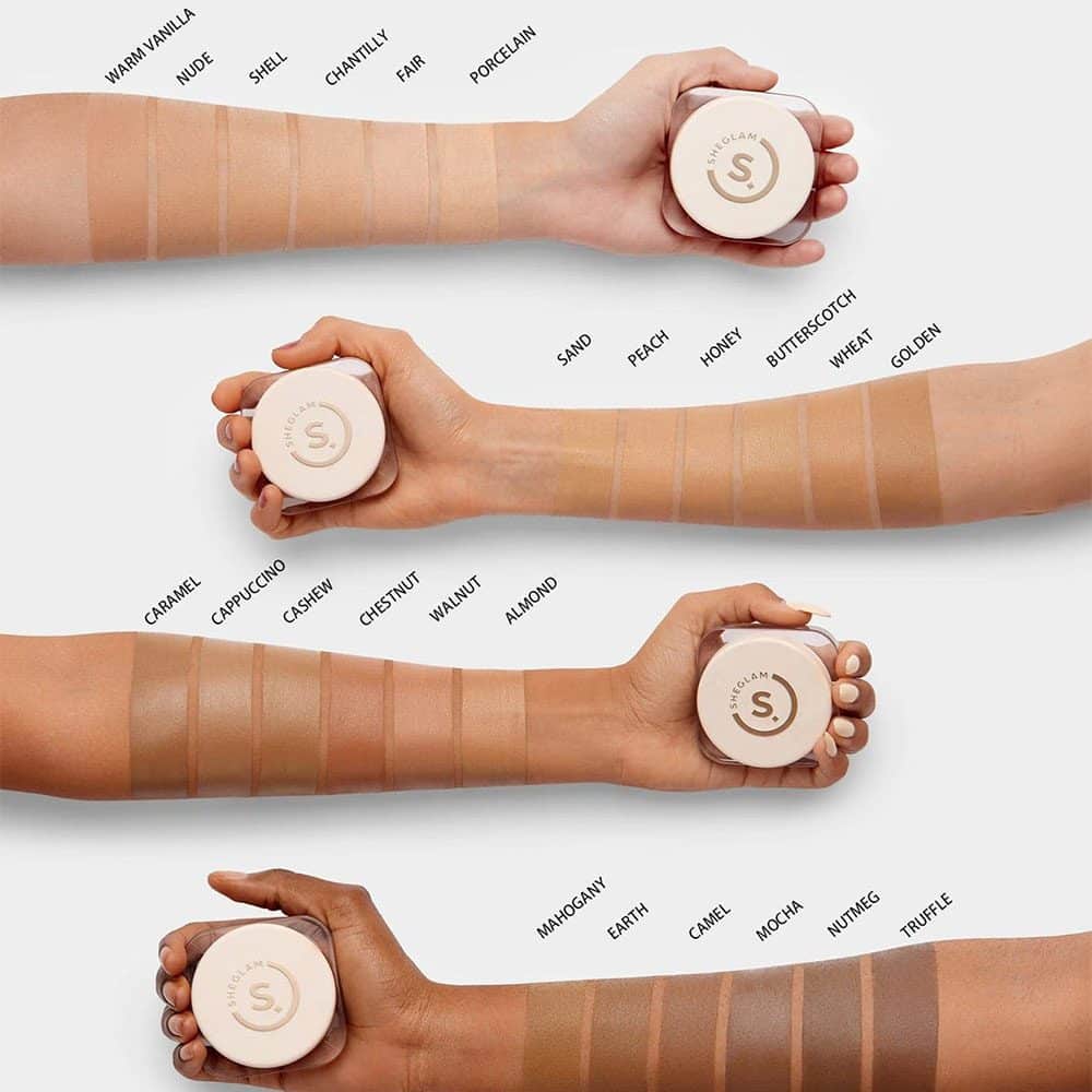 بالم کرم پودر فول کاور شیگلم SHEGLAM مدل Full Coverage Foundation Balm رنگ shell