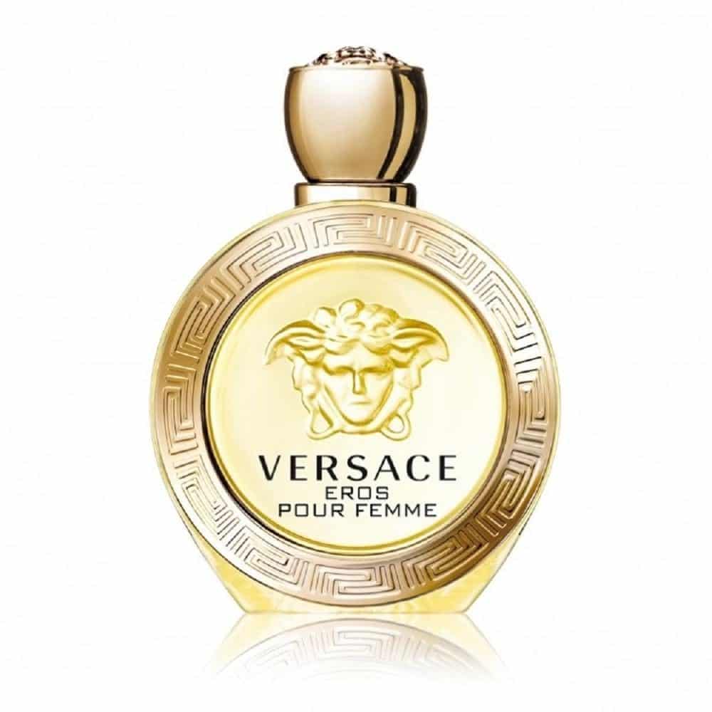 ست هدیه ادکلن زنانه ورساچه اروس طلایی (عطر 100 میل ،بادی لوشن 100 میل ،شاور ژل 100 میل) Versace Eros Pour Femme
