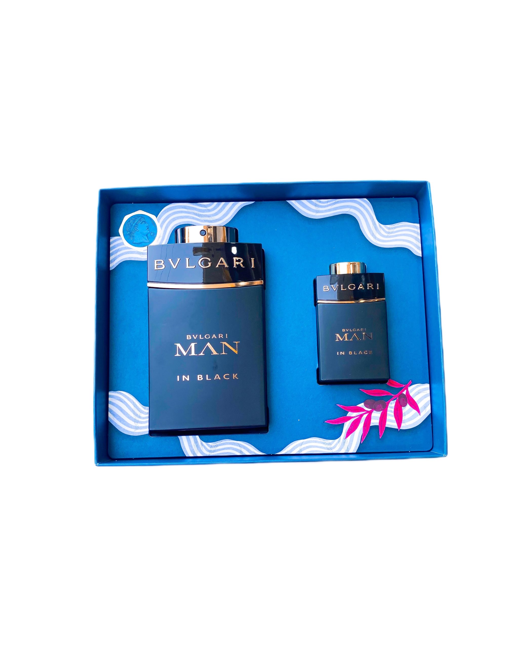 ست هدیه ادکلن مردانه بولگاری منBvlgari Man In Black حجم 100 میل و 15 میل(جیبی)
