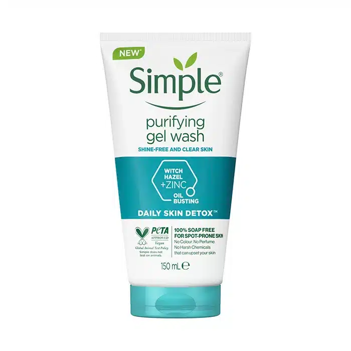 ژل شستشوی صورت سیمپل مدل Purifying پوست چرب و مختلط حجم 150 میل