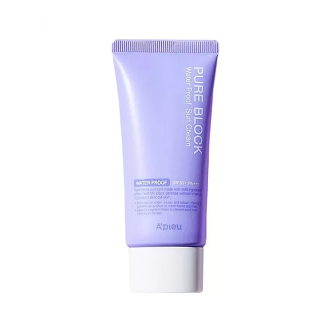 ضد آفتاب آپیو SPF50 مدل واتر پروف 50 میل APIEU PURE BLOCK WHATER PROOF SUN CREAM