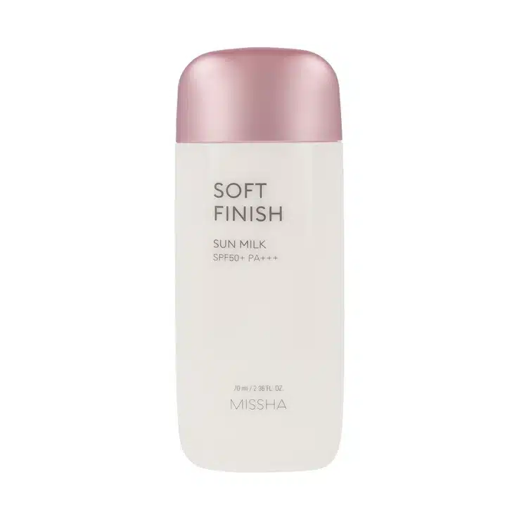 کرم ضد آفتاب ضدآب شیری میشا مدل سافت فینیش 70 میل Missha Soft Finish Sun Milk SPF50