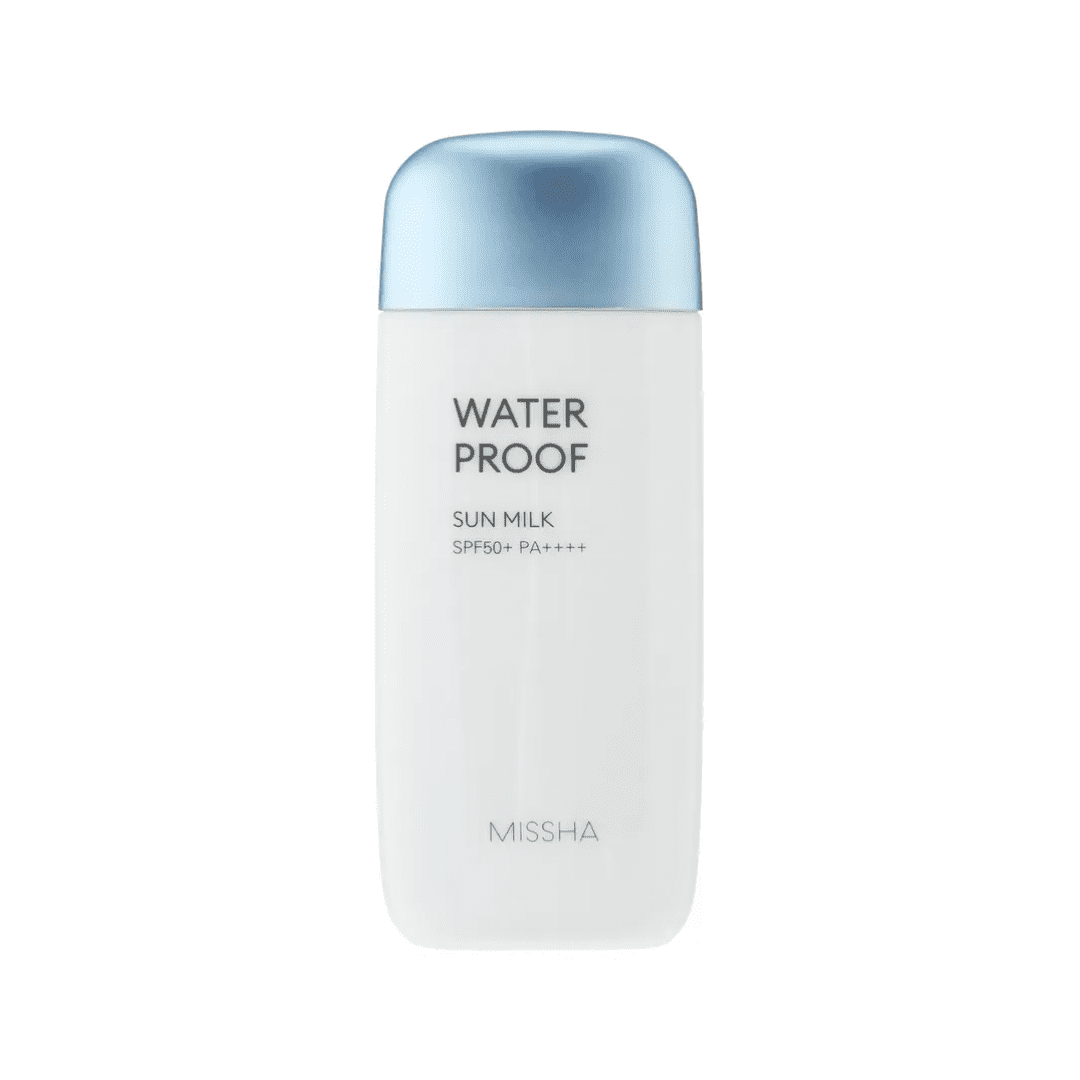 کرم ضد آفتاب ضد آب شیری میشا مدل واتر پروف Missha All Around Safe Block Waterproof Sun Milk SPF50+ 70ml