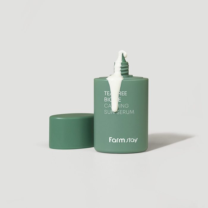 سرم ضد آفتاب فارم استی آرام بخش درخت چای بیوم Farmstay Tea Tree Biome Calming Sun Serum