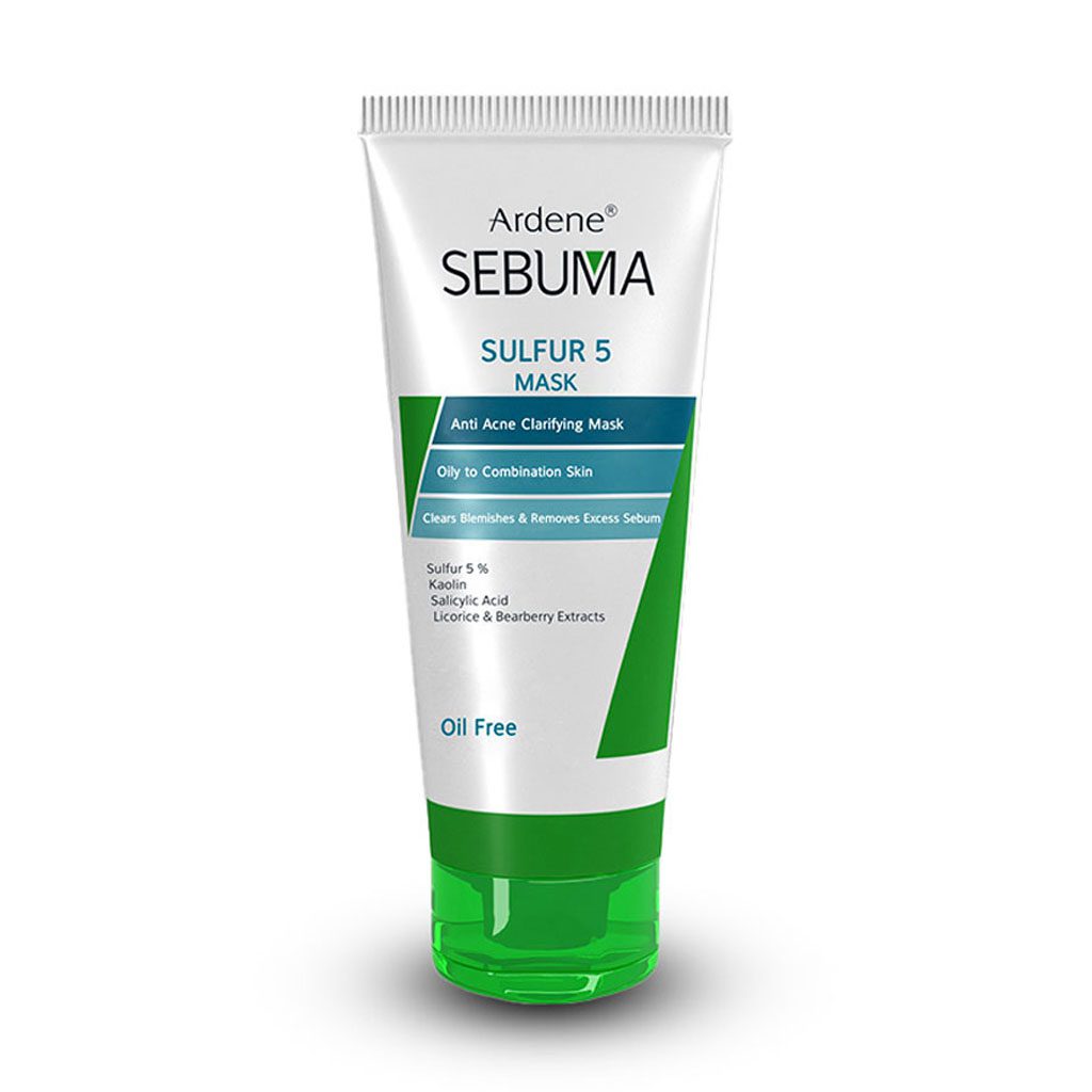 ماسک ضد جوش و پاکسازی کننده پوست چرب سبوما آردن | 75 گرم  Ardene Ardene Sebuma Sulfur 5 Mask 75 ml
