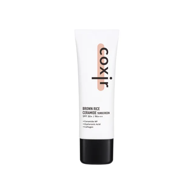 ضد آفتاب کوکسیر حاوی سرامید برنج قهوه ای 50 میل Coxir Brown Rice Ceramide Sunscreen