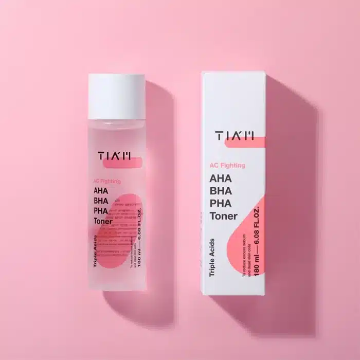 تونر ضد جوش و لایه‌بردار Aha تیام 180 میل Tiam AC Fighting AHA BHA PHA Toner