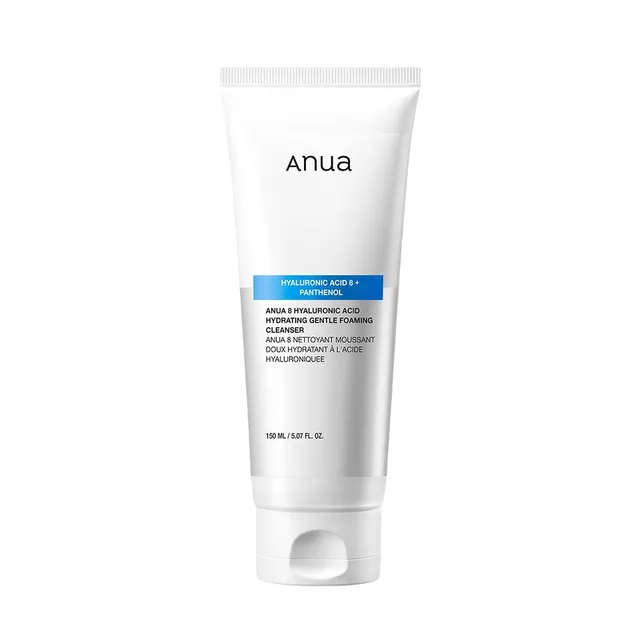 فوم شستشوی هیالورونیک اسید و پنتنول آنوا 150 میل ANUA 8 Hyaluronic Acid Hydrating Gentle Foaming Cleanser