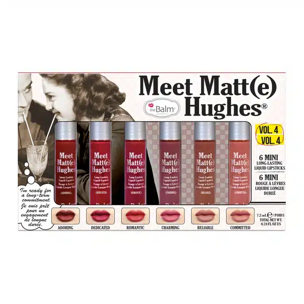 ست رژ لب مینى شماره 4 دبالم 6 عددى THE BALM meet matte hughes