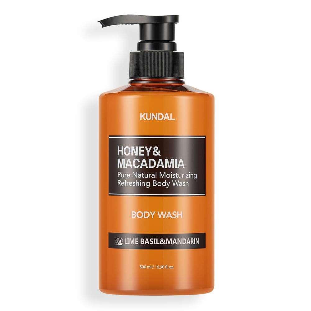 بادی واش کوندال رایحه لیمو ریحان ماندارین  Kundal – Honey & Macadamia Body Wash 500ml