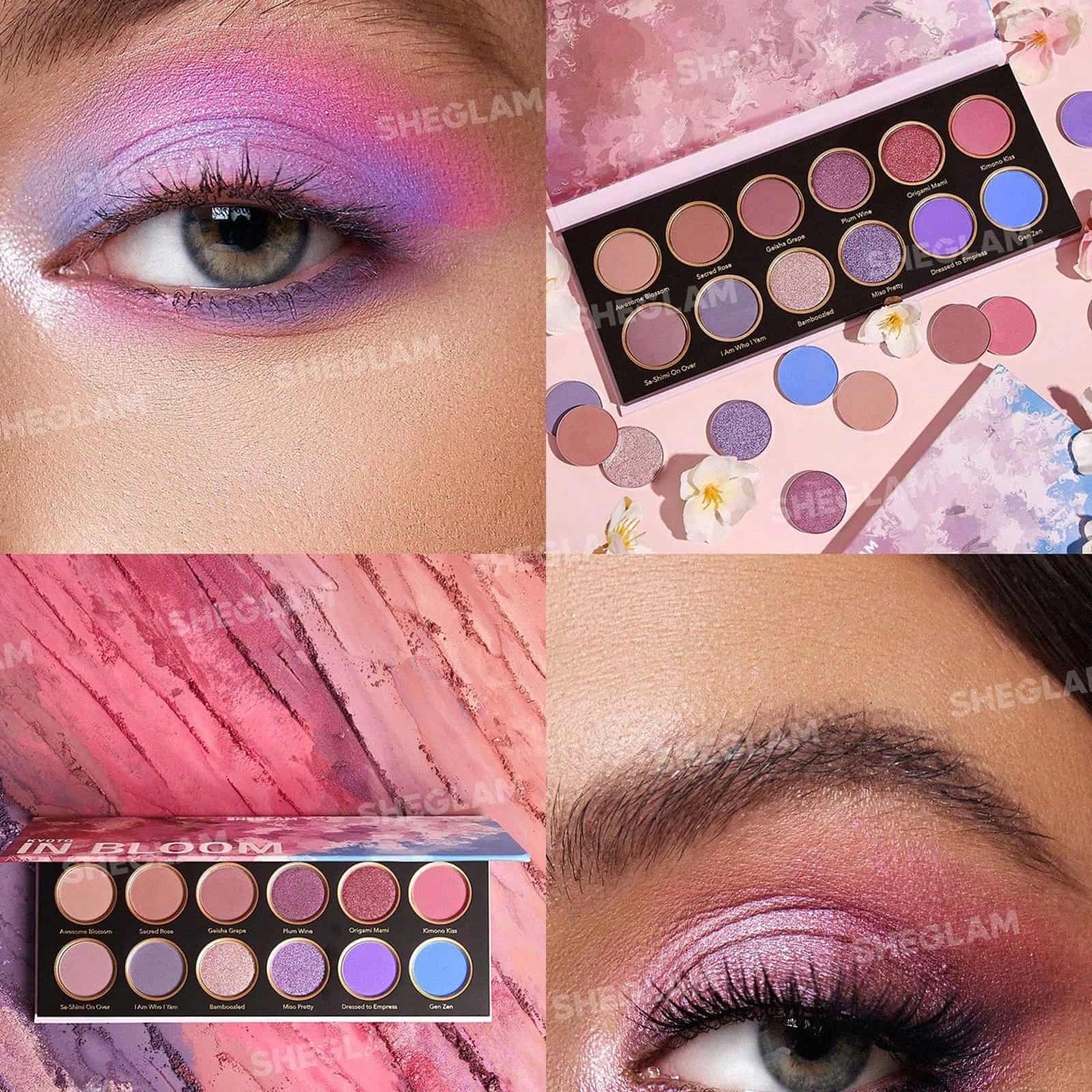پالت سایه خاص شیگلم ١٢رنگ جذاب مدل KYOTO IN BLOOM Shigilam shadow palette model KYOTO IN BLOOM
