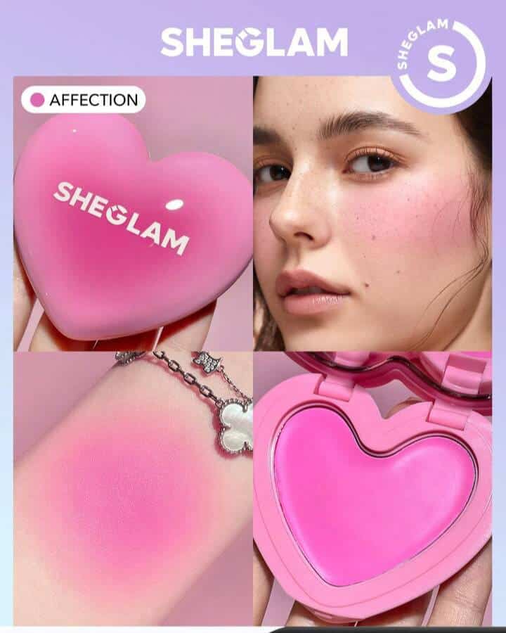 رژگونه کرمی قلبی شیگلم در 6 رنگ Playing Cupid Cream Blush