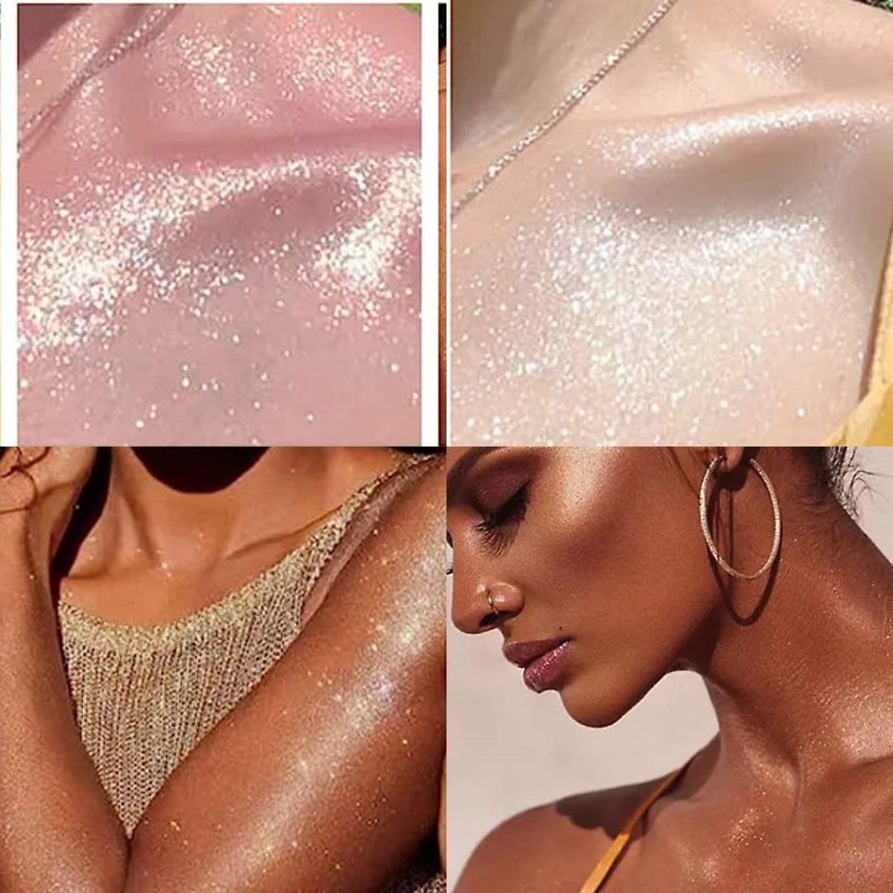 بادی میست در 3 رنگ (اسپری شاین بدن ، مو ، لباس ) شیگلم Sheglam Glow Highlighting Body Mist Gold