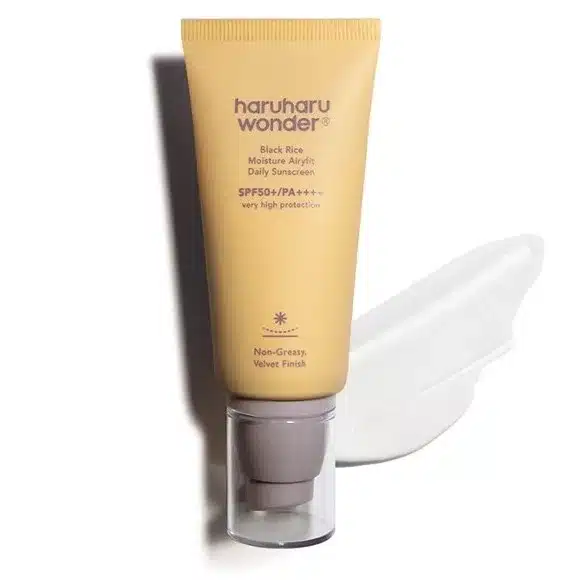 ضد آفتاب  برنج سیاه رطوبت رسان ایرفیت هاروهارو Haruharu Wonder Black Rice Moisture Airyfit Sunscreen