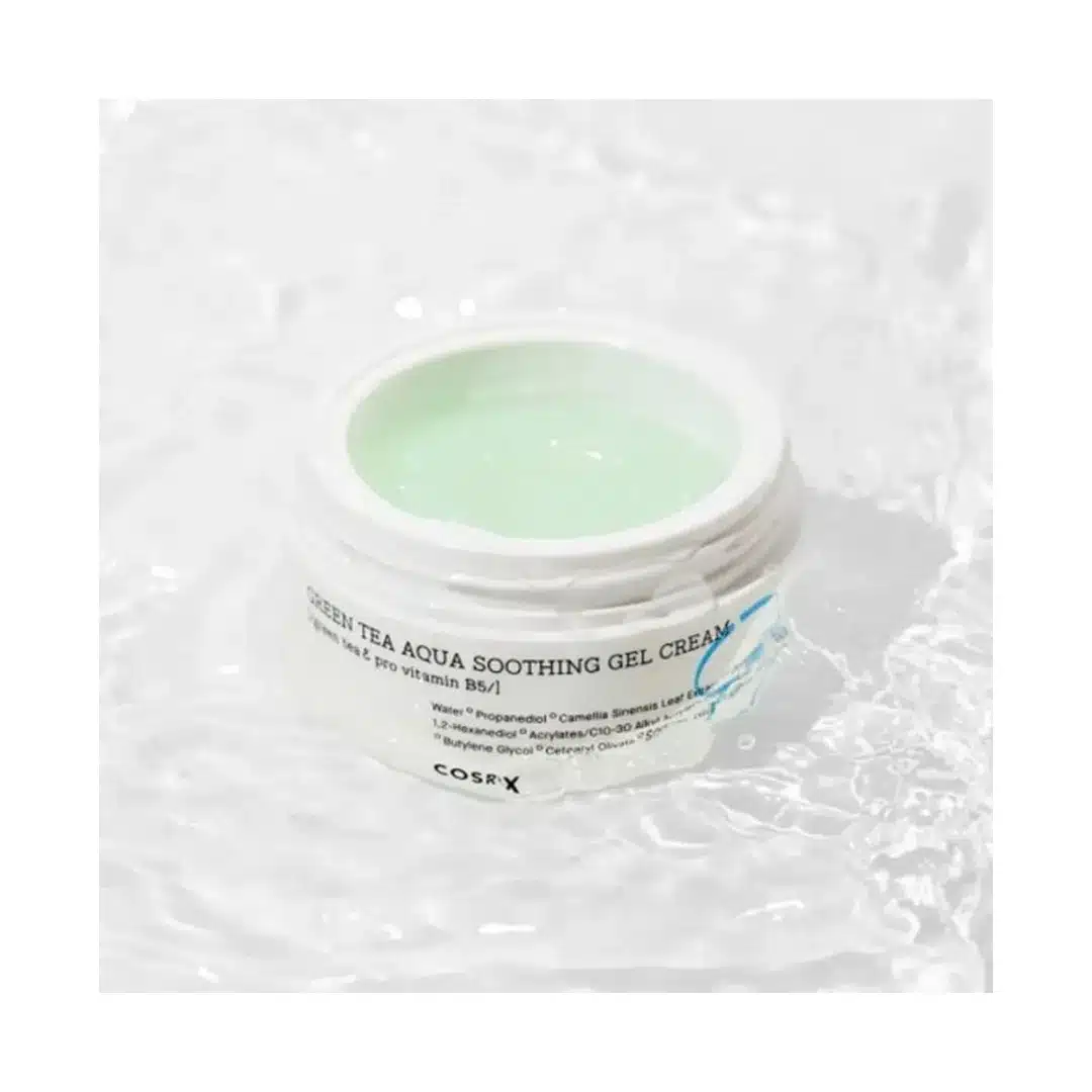 ژل کرم تسکین دهنده چای سبز کوزارکسCOSRX Green Tea Aqua Soothing Gel Cream 50ml