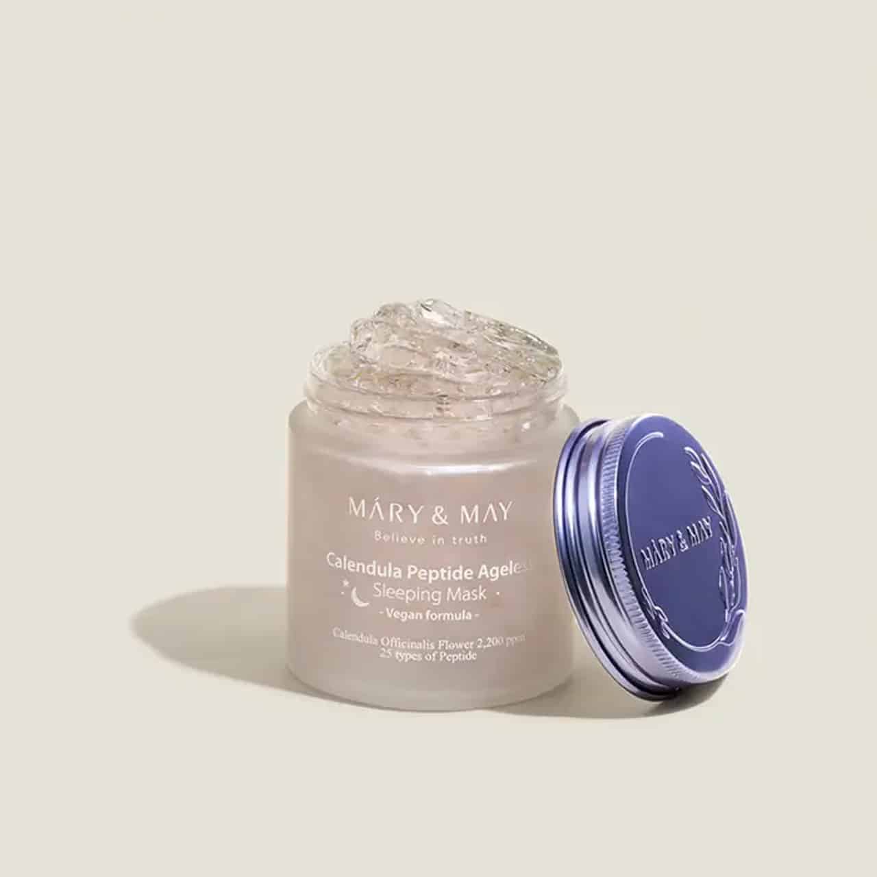 ماسک خواب جوانساز تسکین دهنده پپتید عصاره کالاندولا مری اند می Mary & May Calendula Peptide Ageless Sleeping Mask