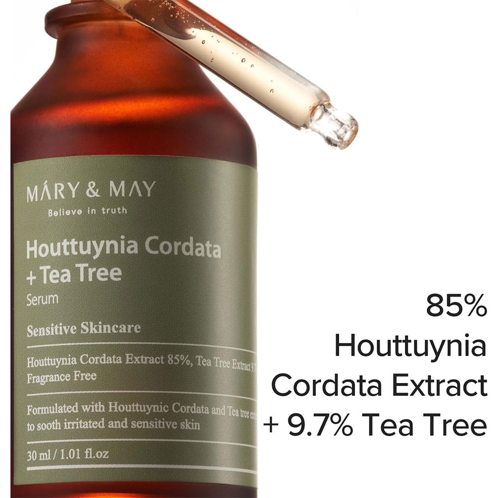سرم منافذ درخت چای و هوتوینیا مری اند می 30 میل Mary&May – Houttuynia Cordata +Tea Tree Serum