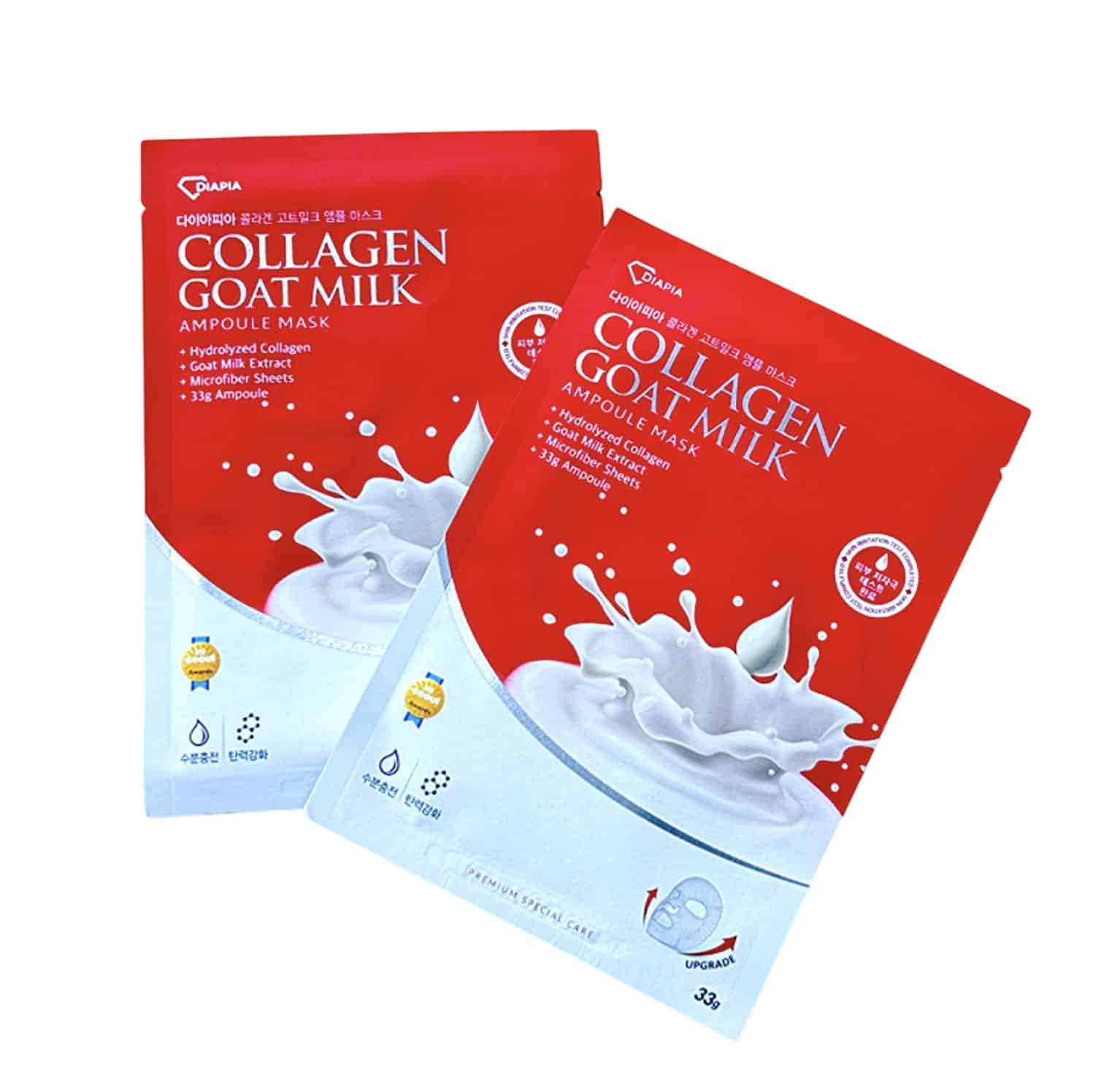 ماسک آمپولی کلاژن ساز دیاپیا 5 عددی Collagen Goat Milk Ampoule Mask 5pcs