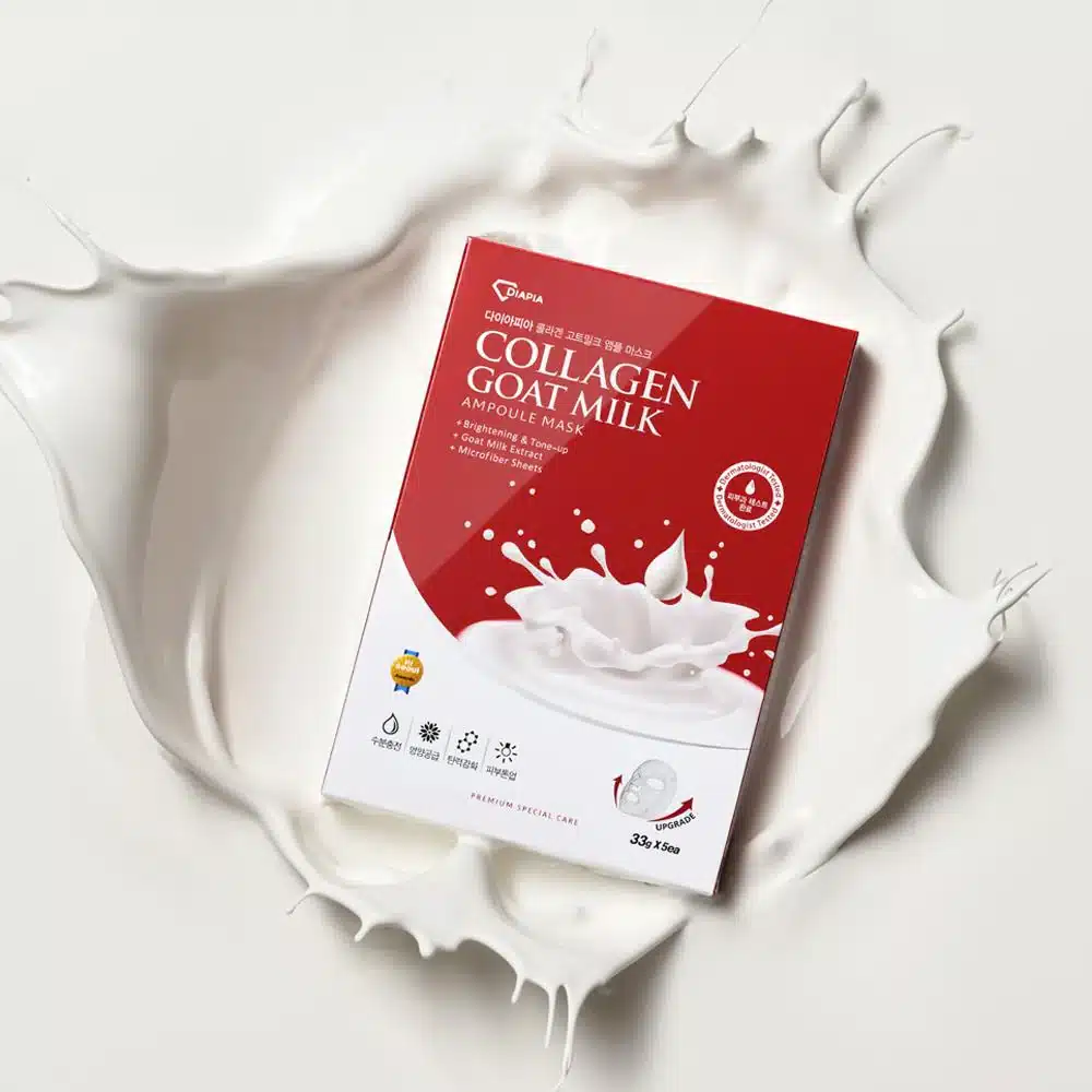 ماسک آمپولی کلاژن ساز دیاپیا 5 عددی Collagen Goat Milk Ampoule Mask 5pcs
