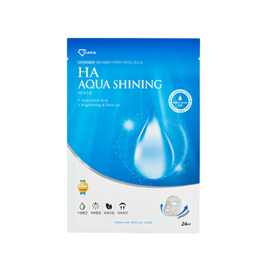 ماسک رطوبت رسان دیاپیا 5 عددی Add to Wish List Share DIAPIA HA Aqua Shining Facial Mask 24ml*5pcs