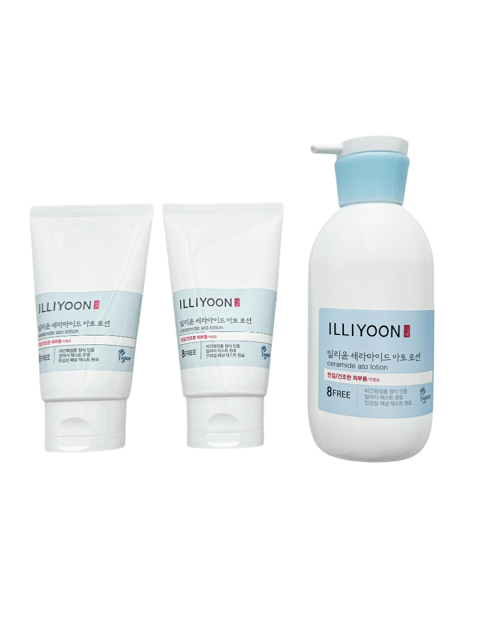 پک 3 عددی لوشن آبرسان و مرطوب کننده و بازسازی کننده حاوی سراماید ایلیون ILLiYOON Ceramide Ato Lotion