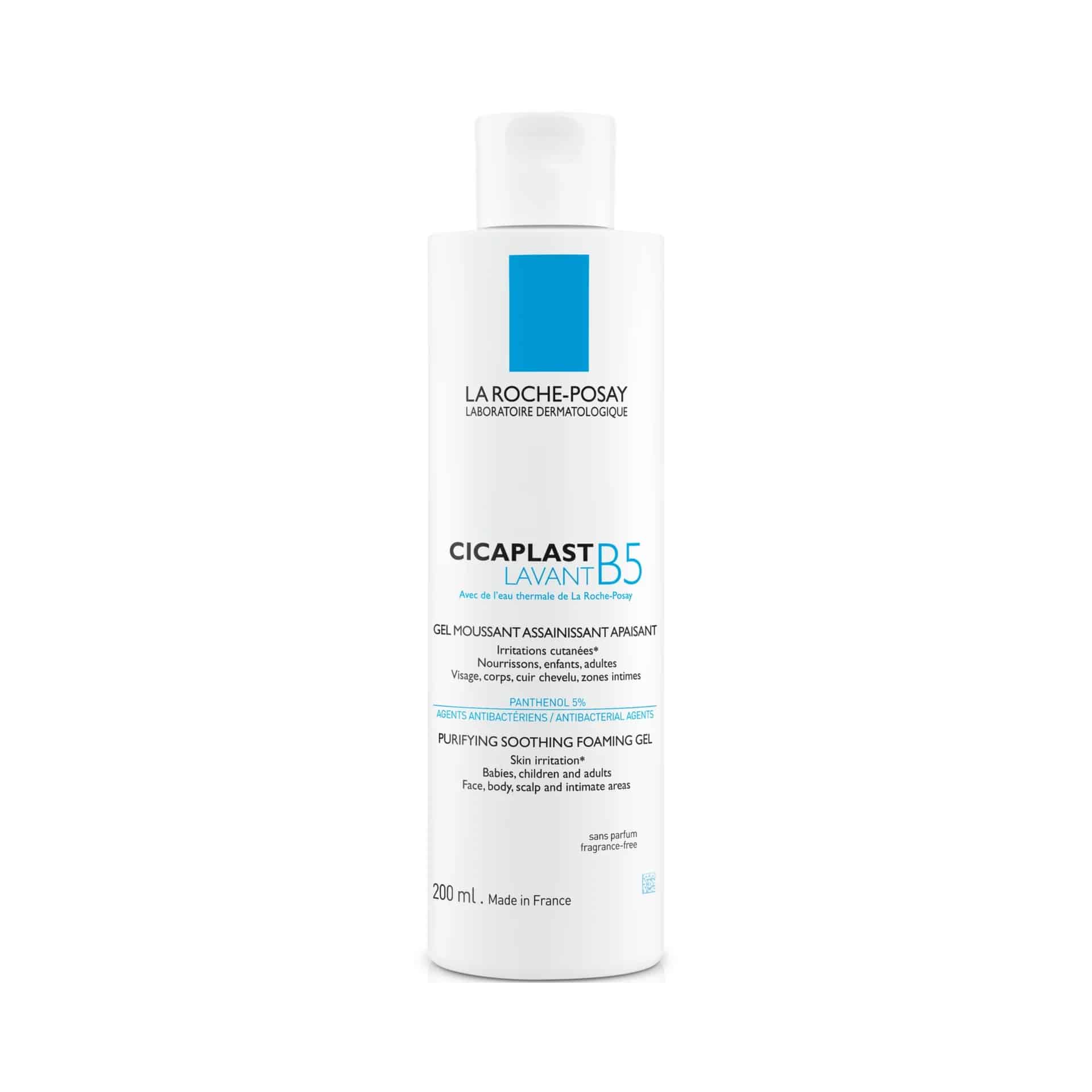ژل فوم شستشوی صورت سیکاپلاست B5 لاروش پوزای مناسب پوست های حساس و آسیب دیده200 میل LA ROCHE POSAY CICAPLAST LAVANT B5 PURIFYING SOOTHING FOAMING GEL