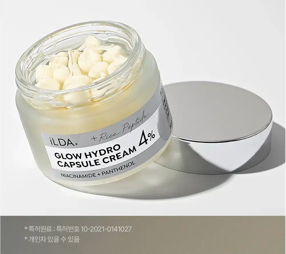کرم کپسولی ایلدا حاوی نیاسینامید و پنتنول iLDA Glow Hydro Capsule Cream 50ml