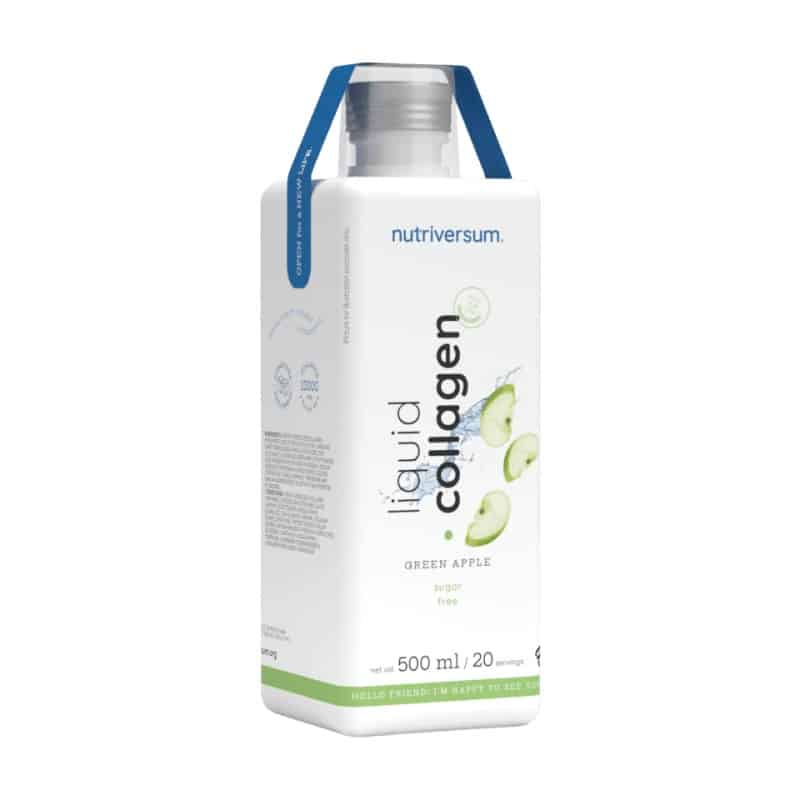 لیکوئید (مایع) کلاژن ناتریورسام عصاره سیب 500 میلی لیتر Nutriversum Collagen Liquid green apple