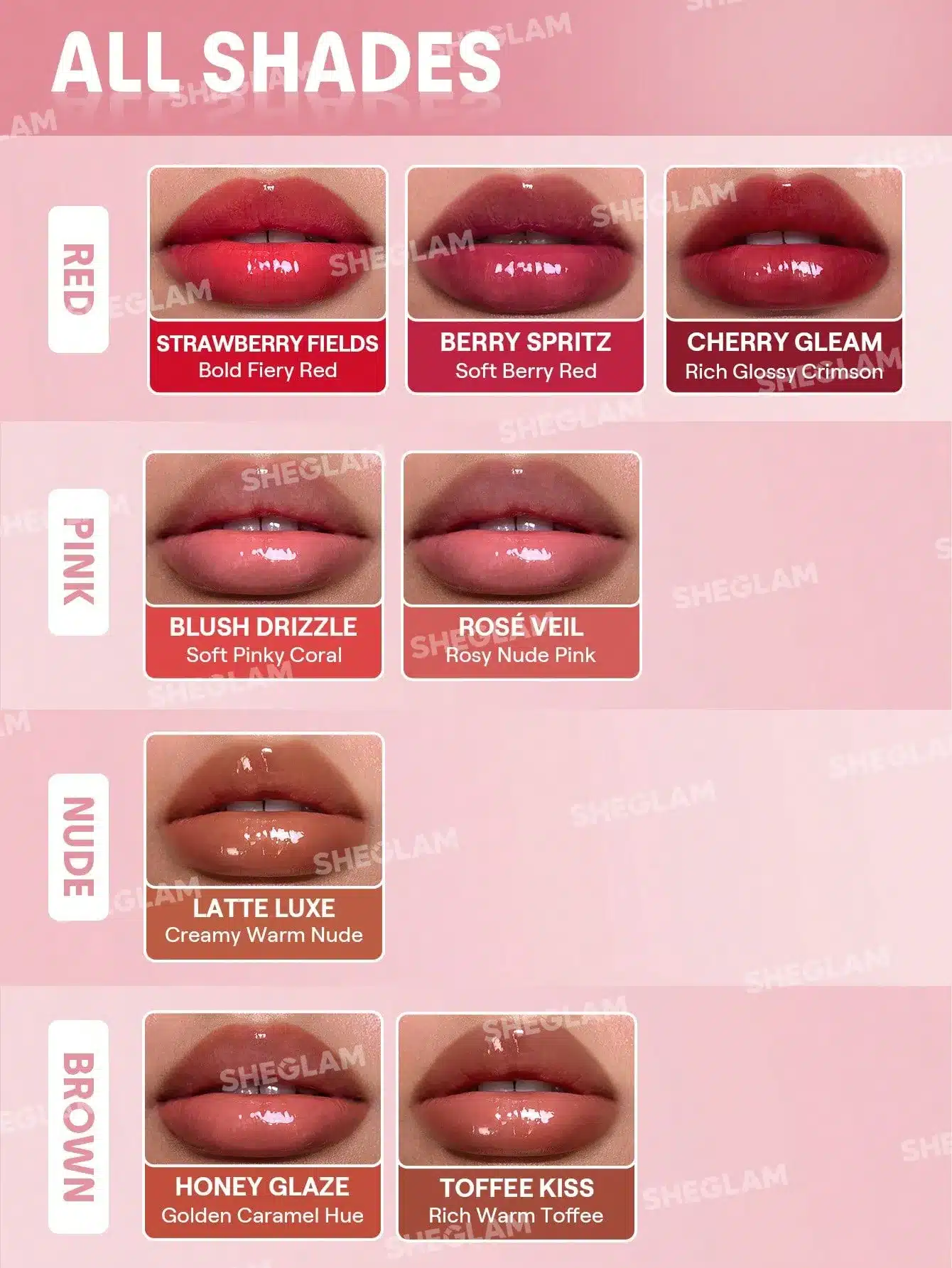 لیپ پلامپر بوستر ( سر فلزی ) شیگلم در 8 رنگ جذاب SHEGLAM BOOSTER LIP PLUMPER