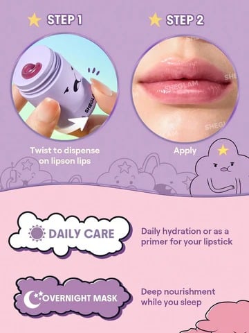 ماسک لب کیوت شیگلم مدل Adventure Time OH MY GLOB شیگلم (SHEGLAM)