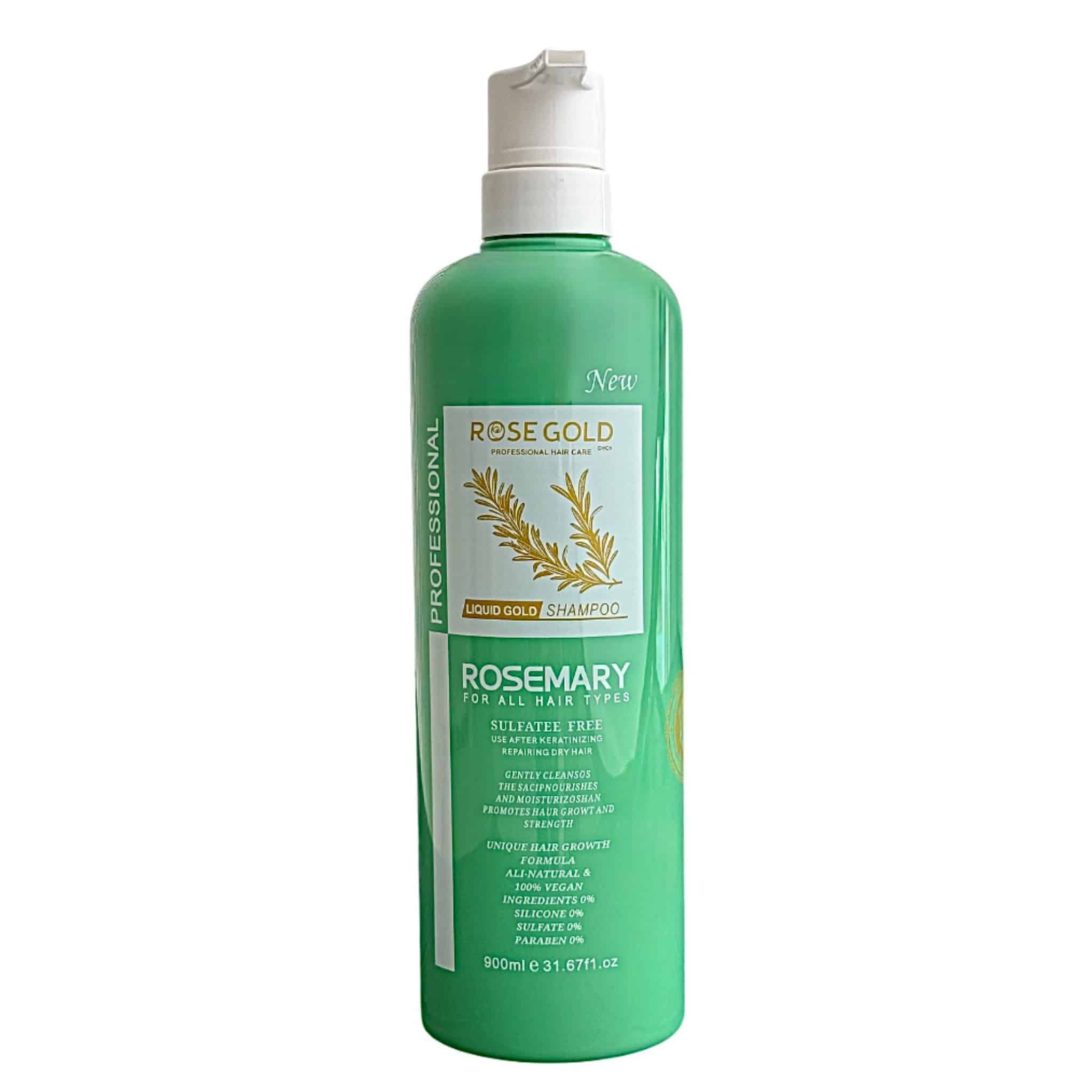 شامپو ضد ریزش رزماری رزگلد بدون سولفات 900 میل Rose Gold Rosemary Shampoo