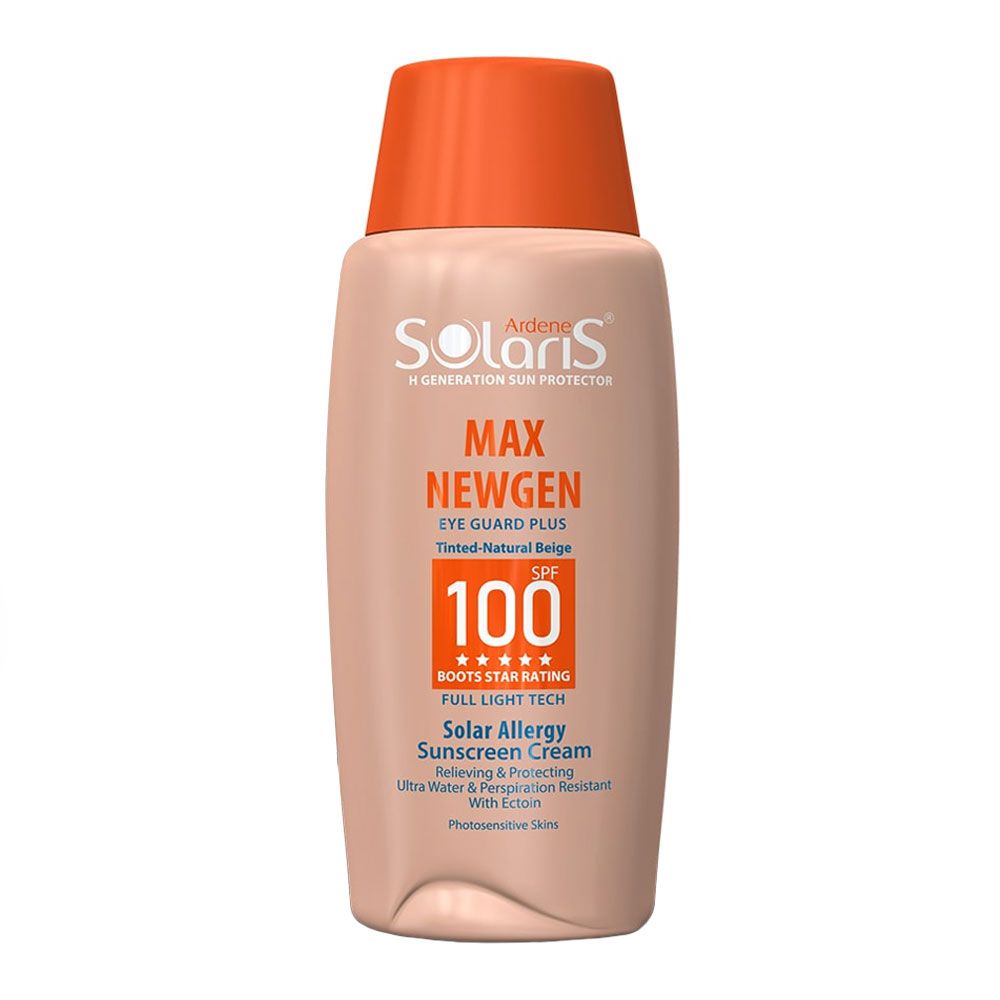 ضد آفتاب کرم پودری مکس نیوژن +SPF 100 آردن سولاریس 100 میل رنگ بژ طبیعی