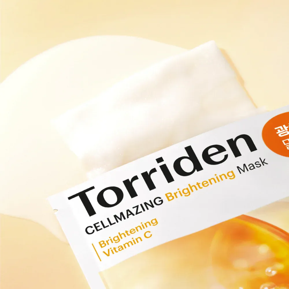 ماسک ورقه‌ای روشن‌کننده ویتامین سی توریدن  Torriden CELLMAZING Brightening Mask vitamin C