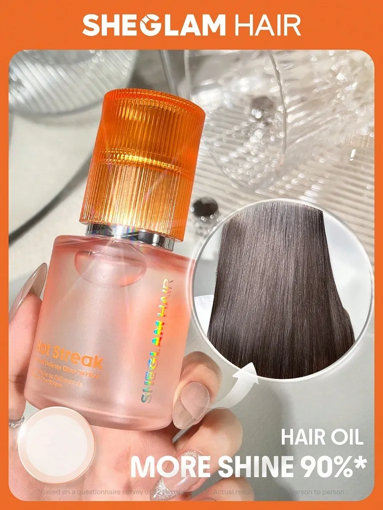 روغن مو ضد حرارت و محافظت کننده شیگلم 100 میل _ SHEGLAM HAIR Hot Streak Thermal Defense Glow Oil Elixir
