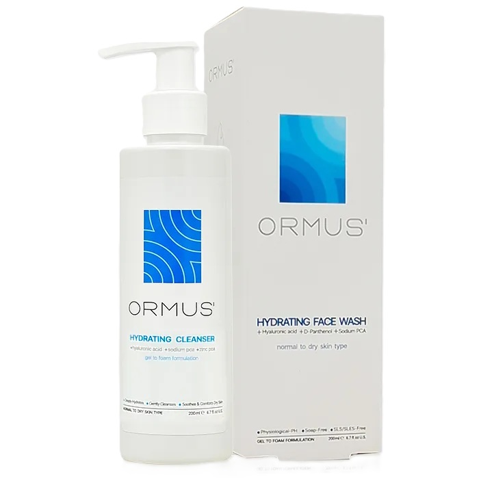 ژل شستشو و آبرسان پوست خشک اورموس 200 میل Ormus Hydrating Face Wash