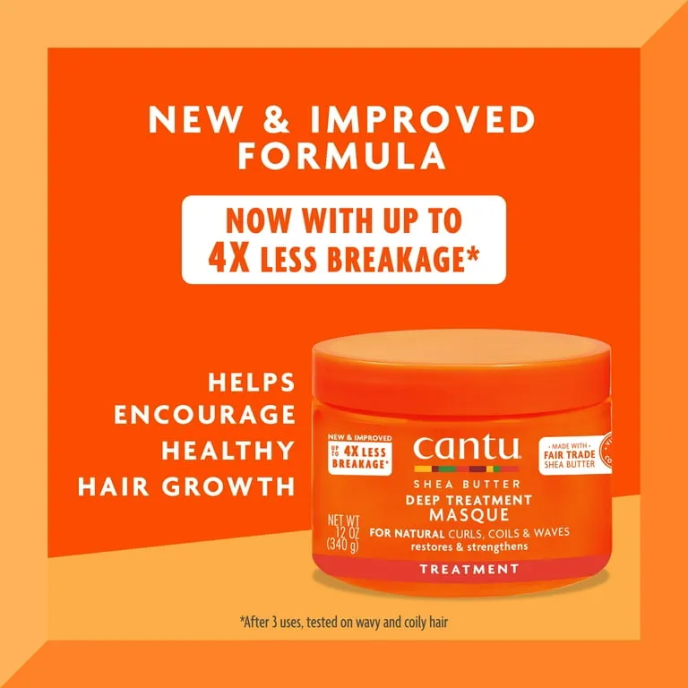 ماسک مو درمانی موی فر شی باتر کانتو Cantu DEEP TREATMENT HAIR MASQUE with Shea Butter for Natural Hair 340ml