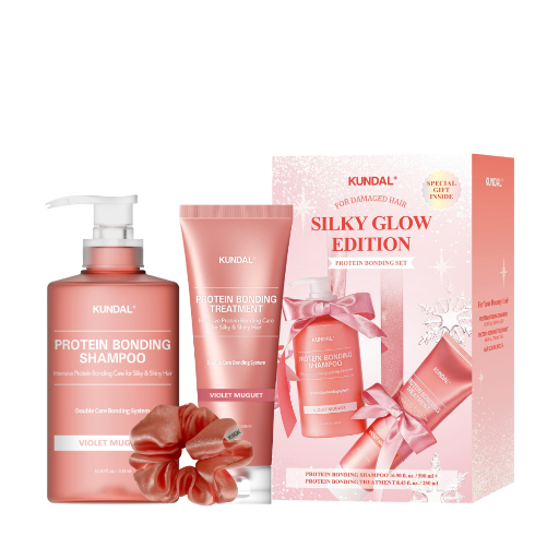ست شامپو و ماسک مو پروتئین کوندال احیا و بازسازی مو آسیب دیده KUNDAL Protein Bonding Shampoo and Conditioner Set