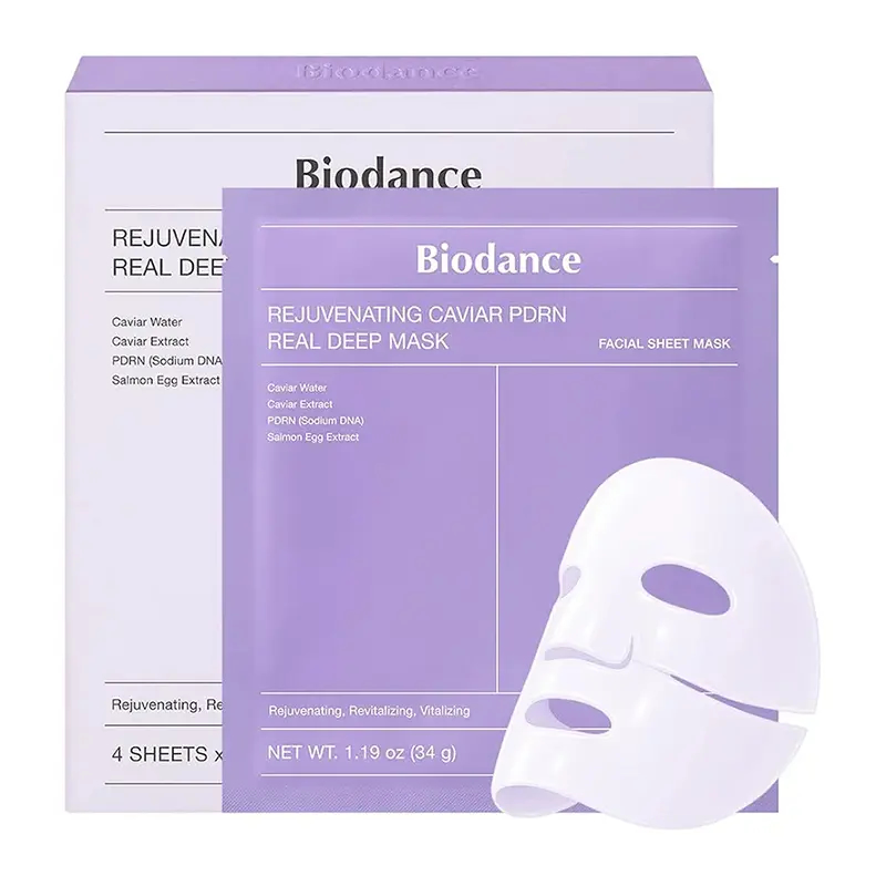 ماسک ورقه‌ای ضدچروک و آبرسان PDRN و خاویار بایودنس (جدا شده از پک) Biodance Rejuvenating Deep Mask