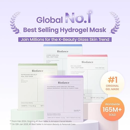 ماسک ورقه‌ای ضدچروک و آبرسان PDRN و خاویار بایودنس (جدا شده از پک) Biodance Rejuvenating Deep Mask