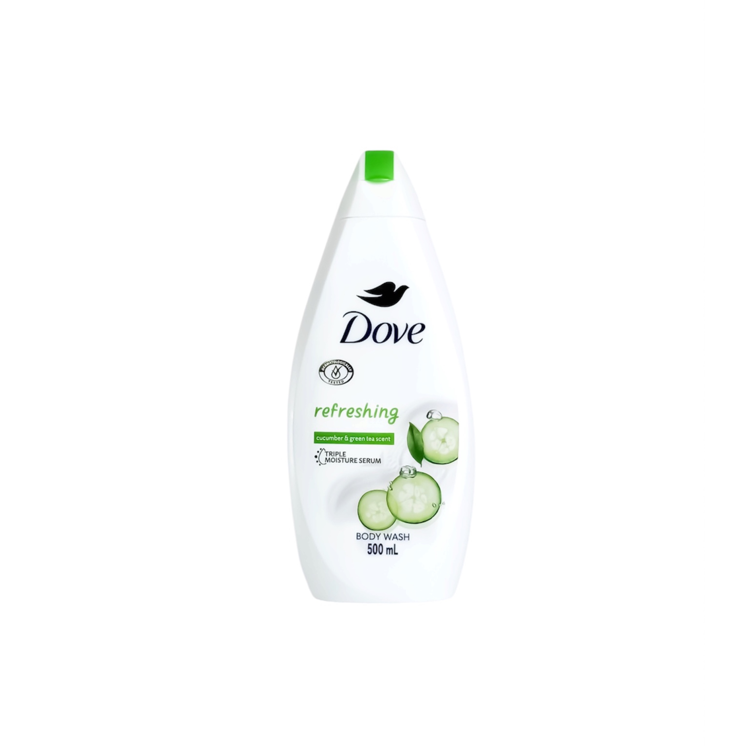 شامپو بدن داو با رایحه خیار و چای سبز حجم 500 میل Dove Refreshing Cucumber & Green Tea Body Wash