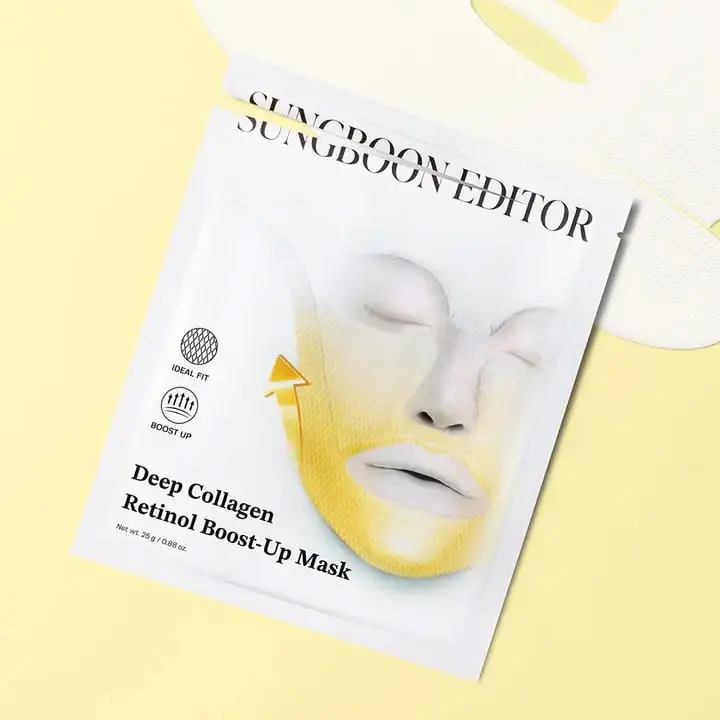 ماسک ورقه‌ای کلاژن و رتینول سانگ بون ادیتور (جدا شده از پک) Sungboon Editor Deep Collagen Retinol Boost-Up Mask